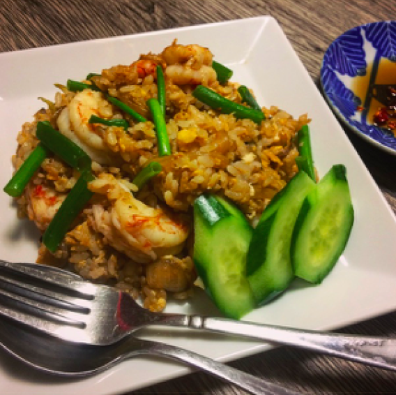 ” Khao Phat Goong(Fried rice with Prawns) “タイ風海老炒飯！！ナンプラーの香る絶品炒飯！！